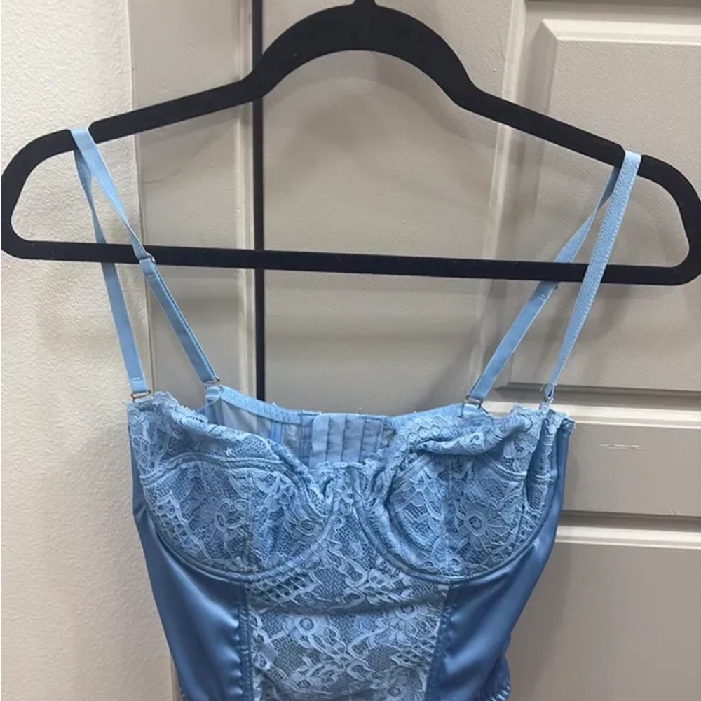 Blue Corset Top
